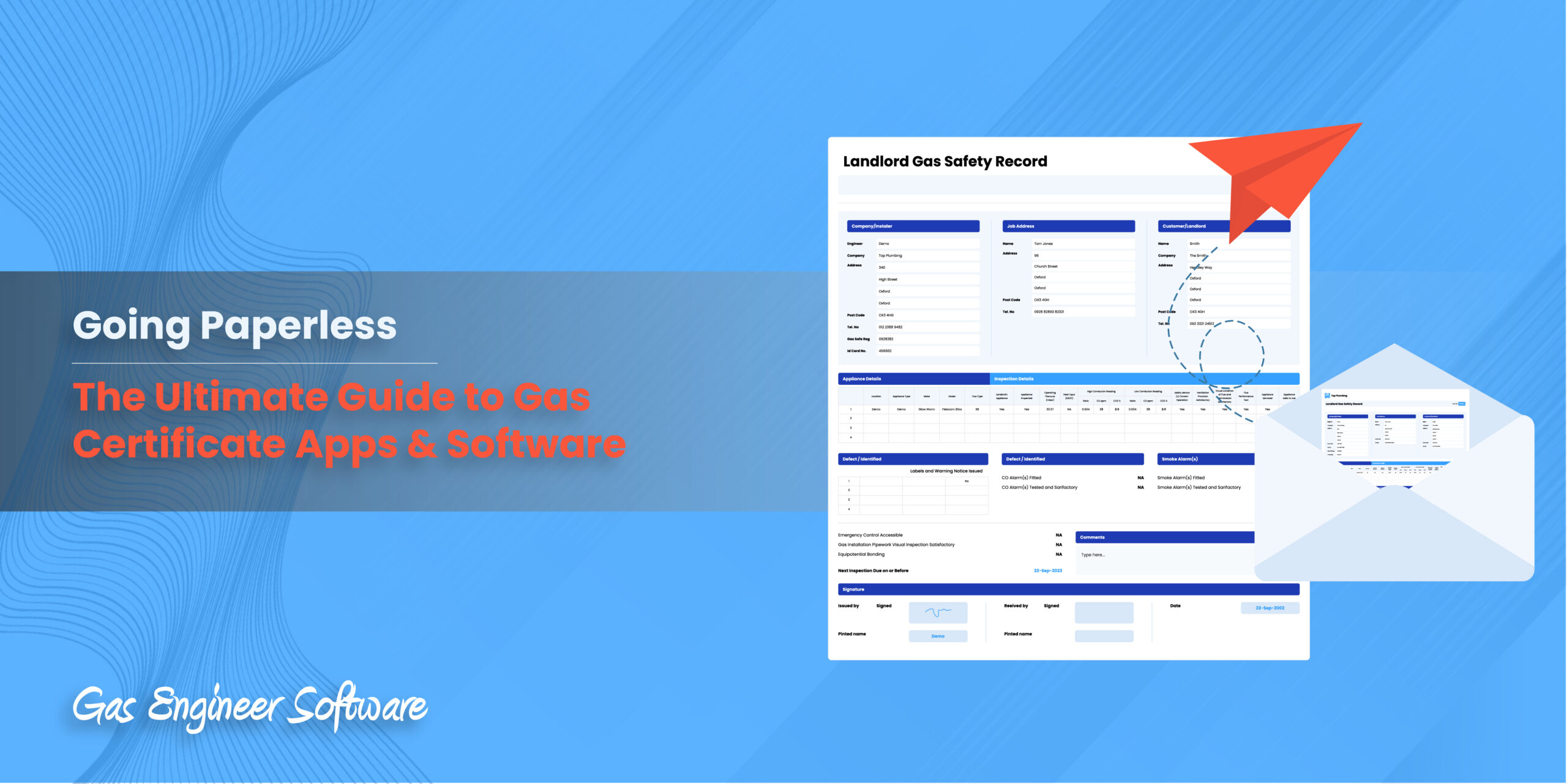 Going paperless with gas certificate apps and software